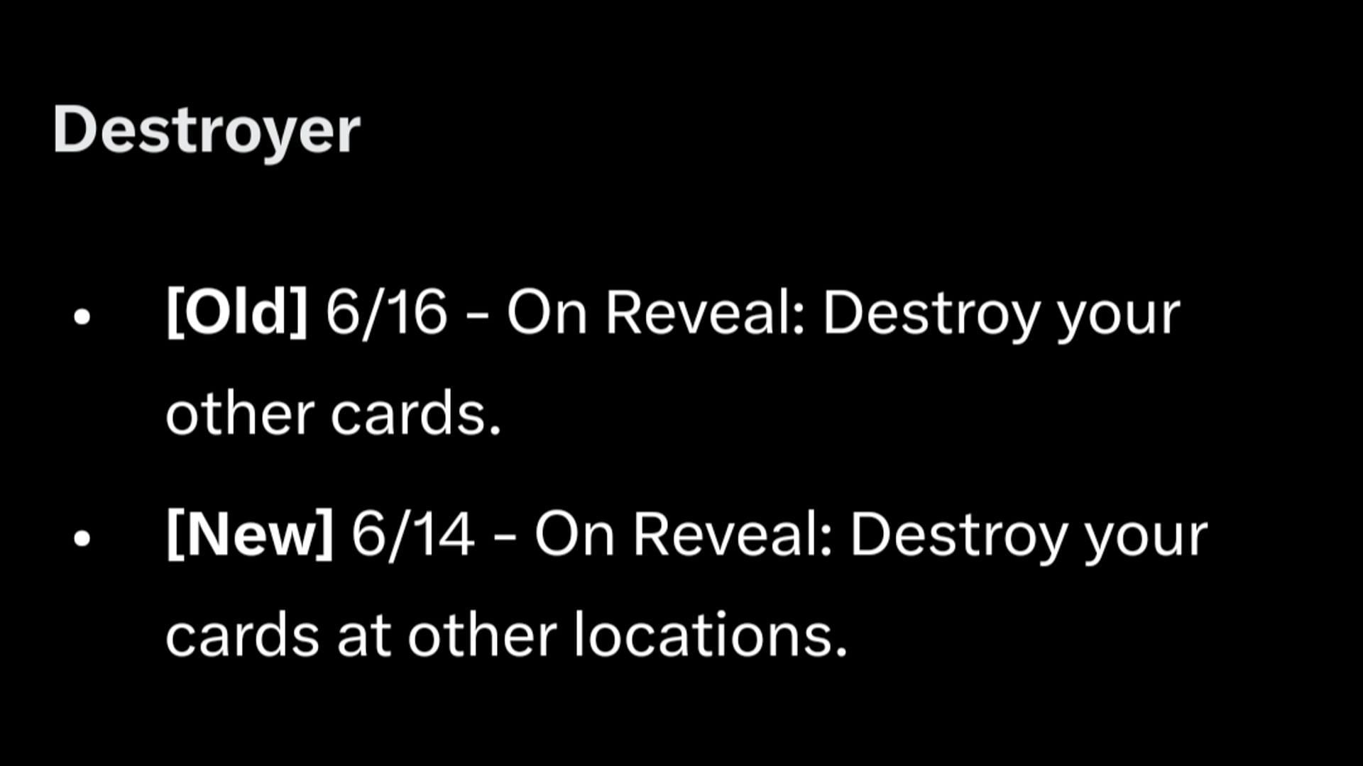 Balance change to Destroyer (Image via Nuverse)