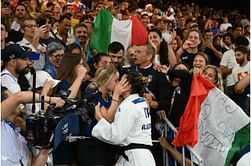 WATCH: Openly gay Judoka Alice Bellandi celebrates with her girlfriend Jasmine Martin after winning gold medal at Paris Olympics 2024