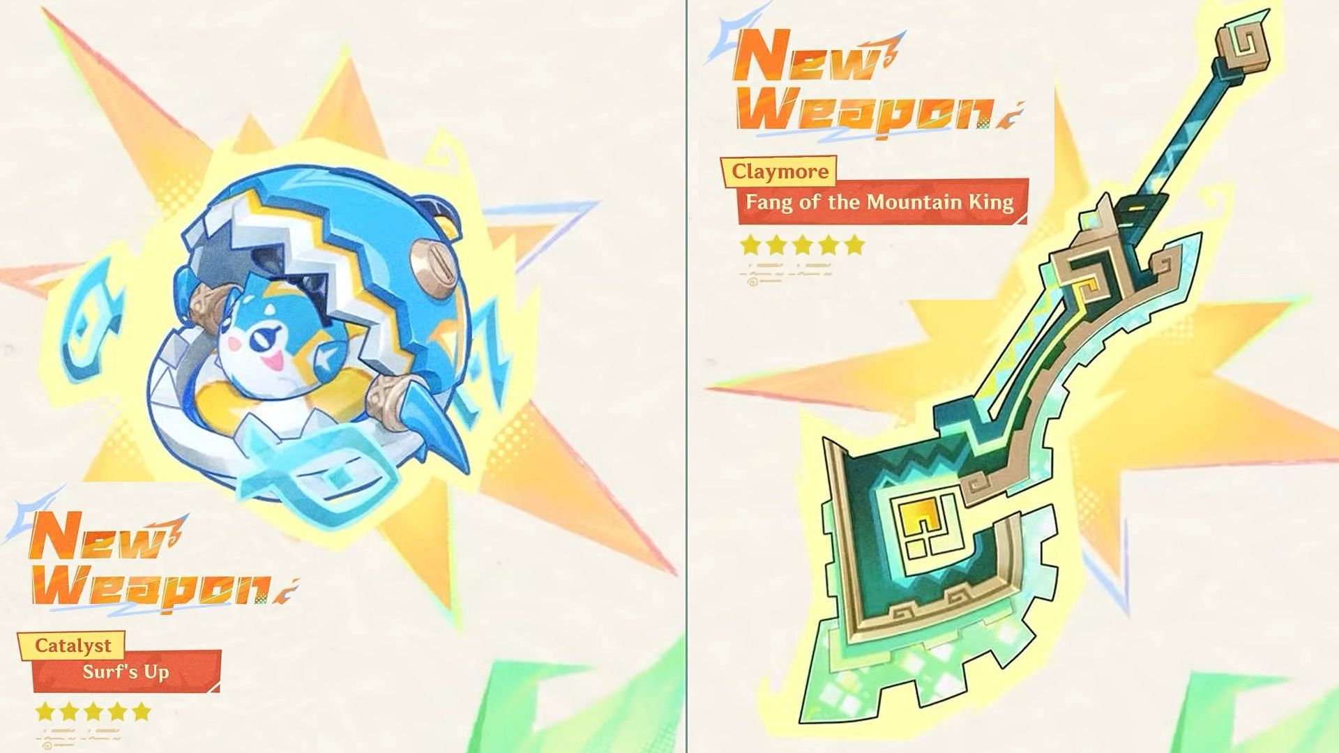 Mualani and Kinich&#039;s signature weapons (Image via HoYoverse)