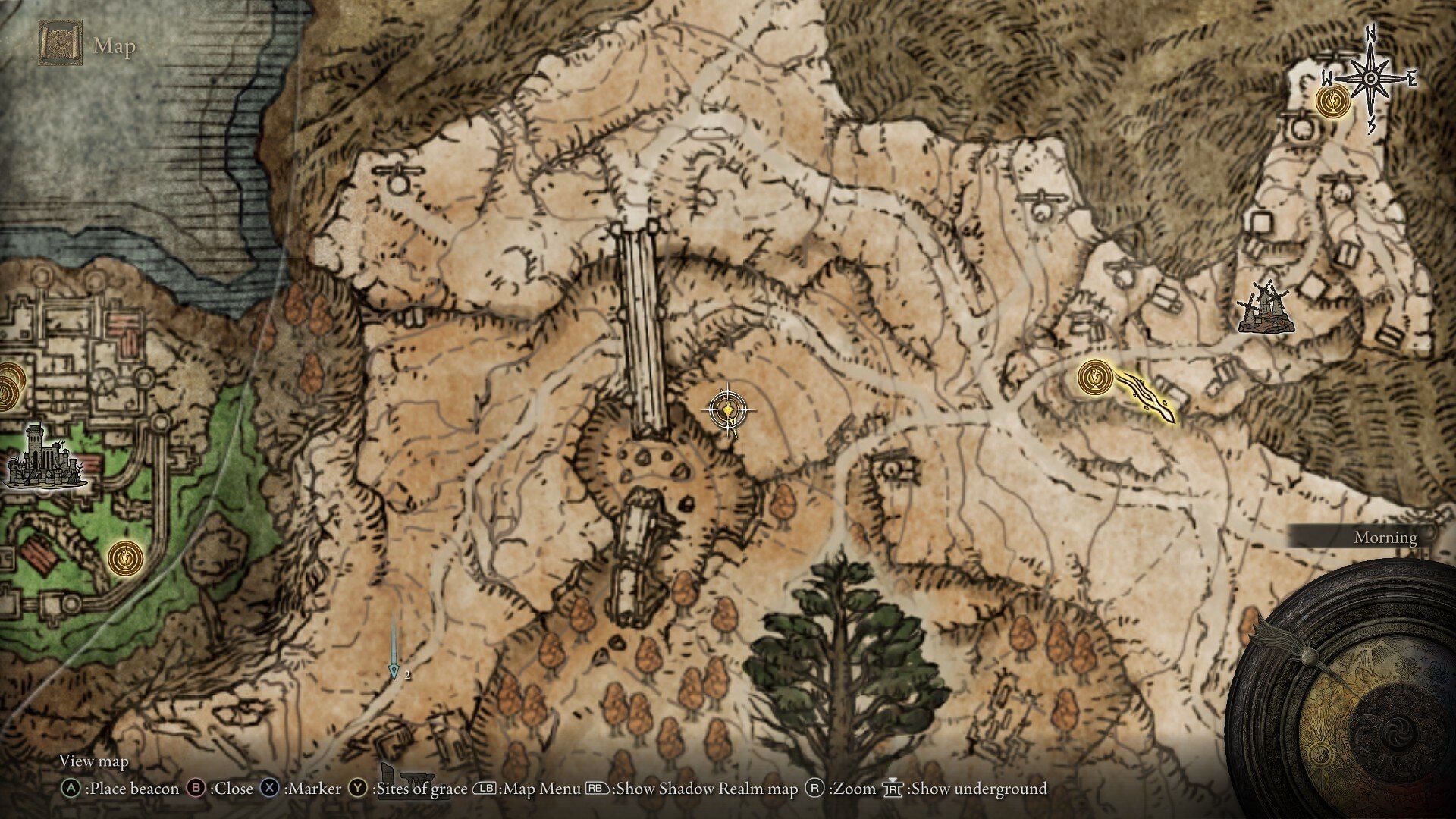 Location of the Protection of the Erdtree Incantation (Image via FromSoftware)