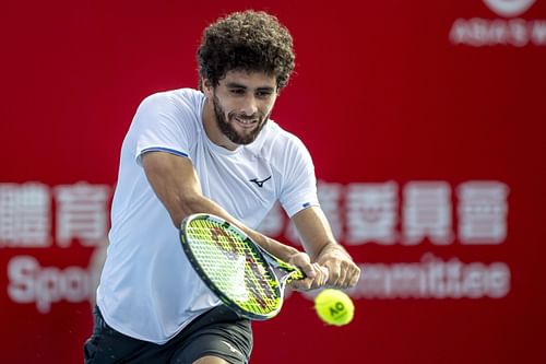 Aziz Dougaz at the Bank of China Hong Kong Tennis Open