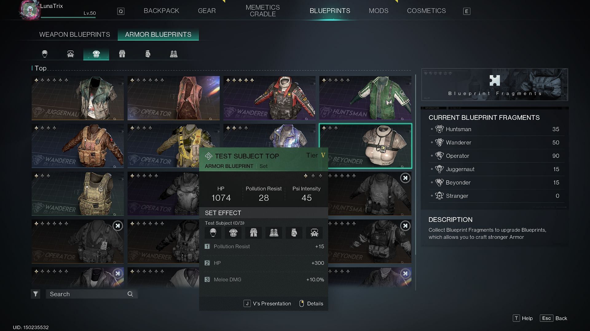 The default starting set in Once Human (Image via Starry Studio)