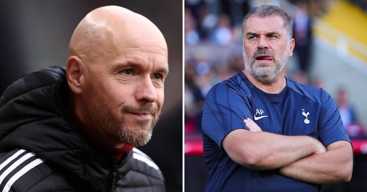 Erik ten Hag (left) and Ange Postecoglou