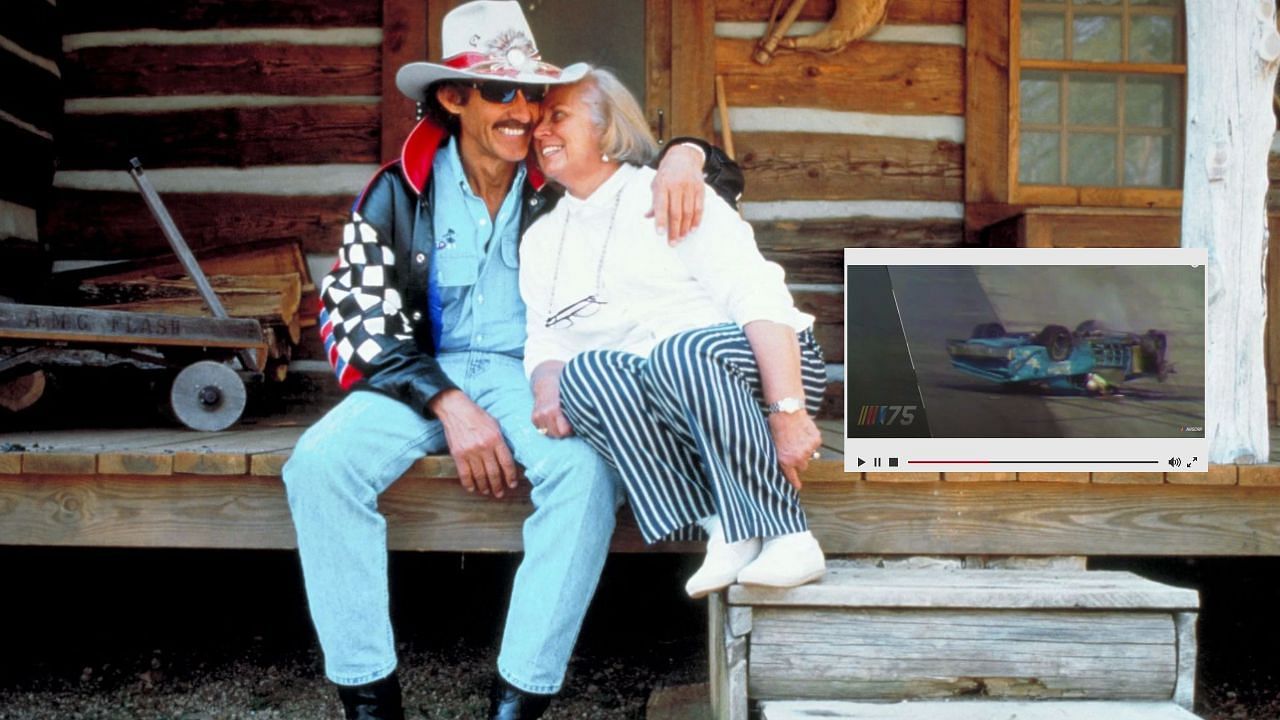 Richard Petty and Lynda Petty. (image source: Getty &amp; YouTube/@NASCAR)