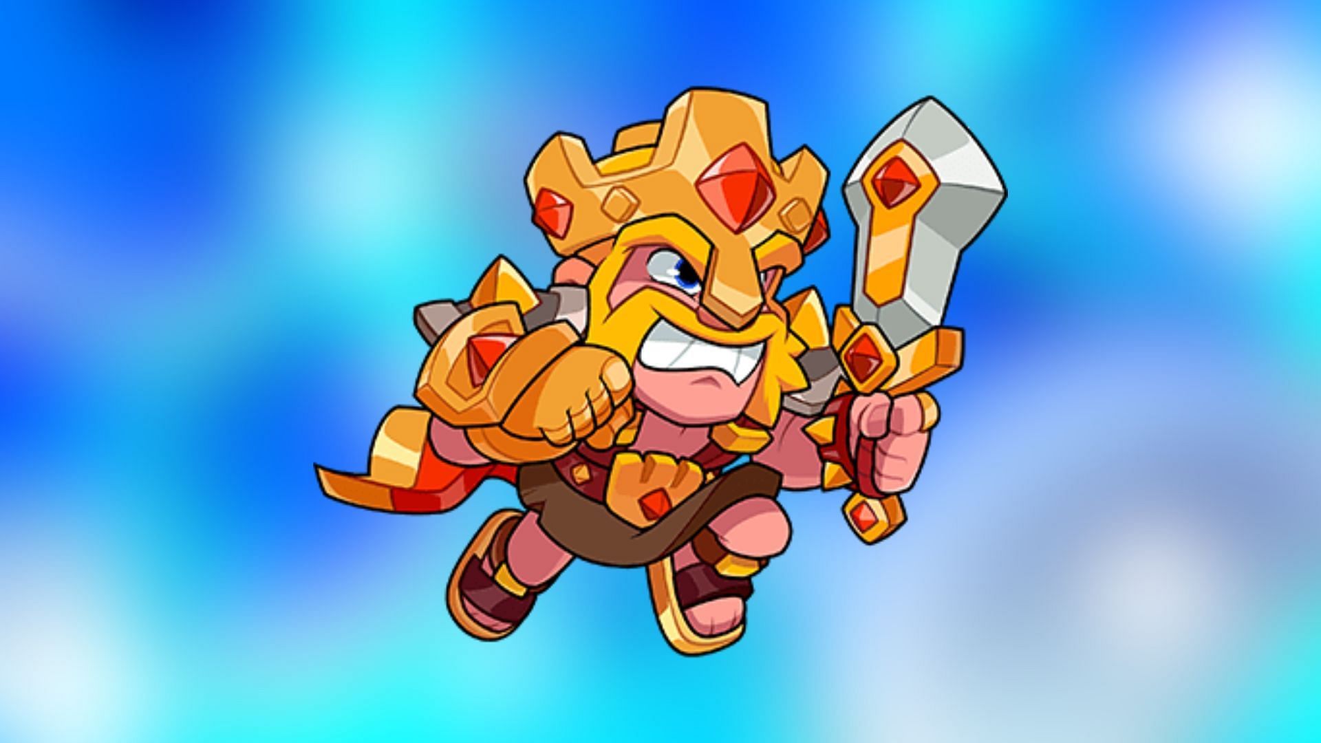 The Baby Barbarian King allows melee units around him to attack faster (Image via SuperCell)