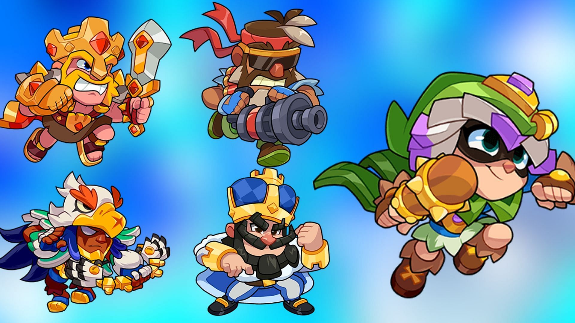 Best characters to use with Bandit in Squad Busters (Image via SuperCell)