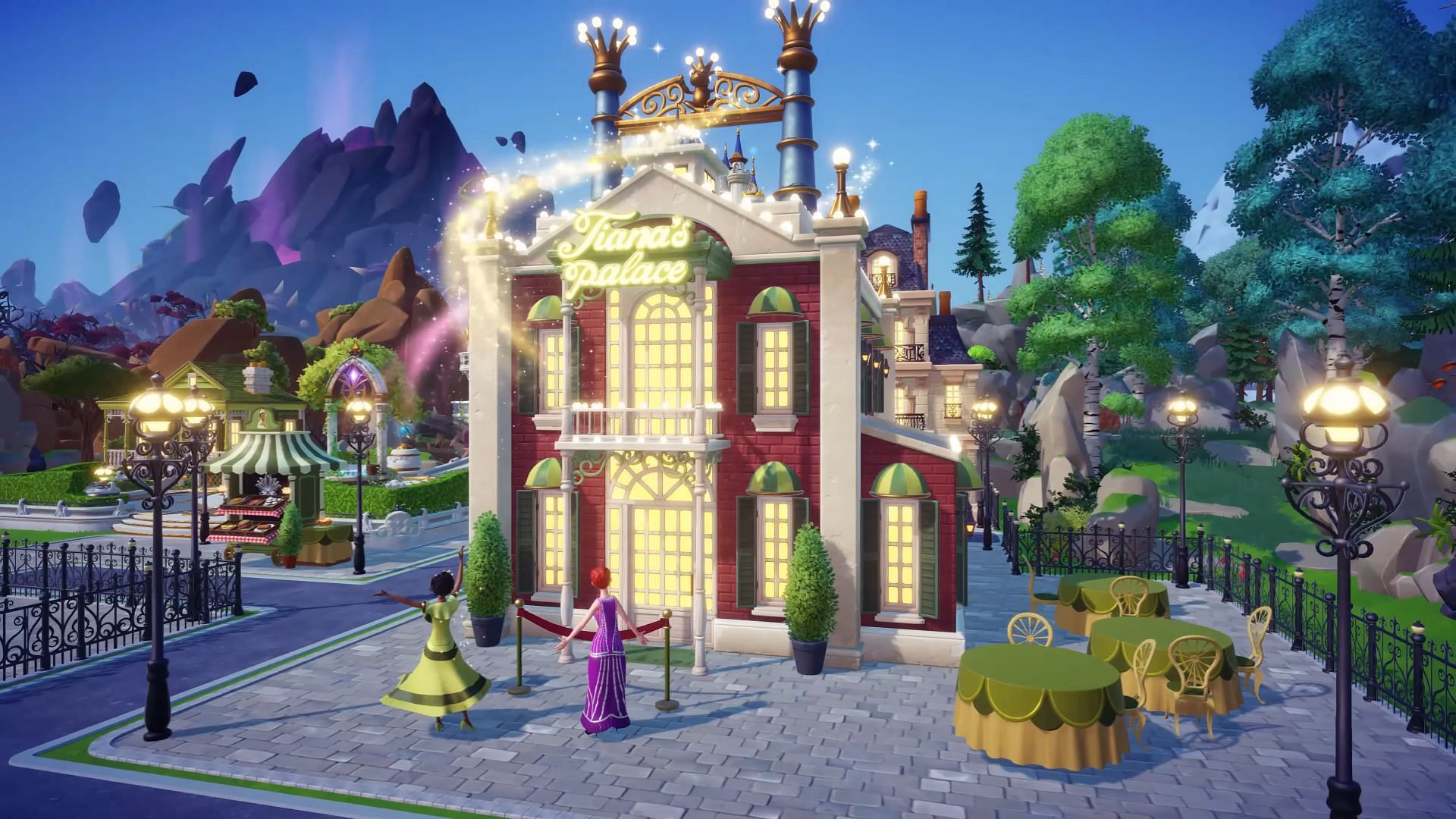 Share the dish to break Tiana&#039;s curse and welcome her to the Valley. (Image via Gameloft)