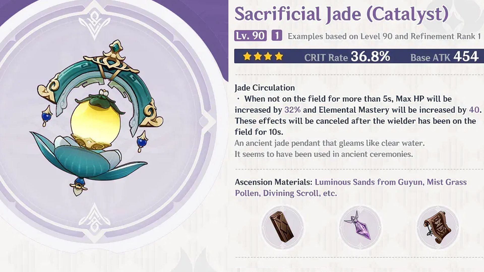 Sacrificial Jade (Image via HoYoverse)