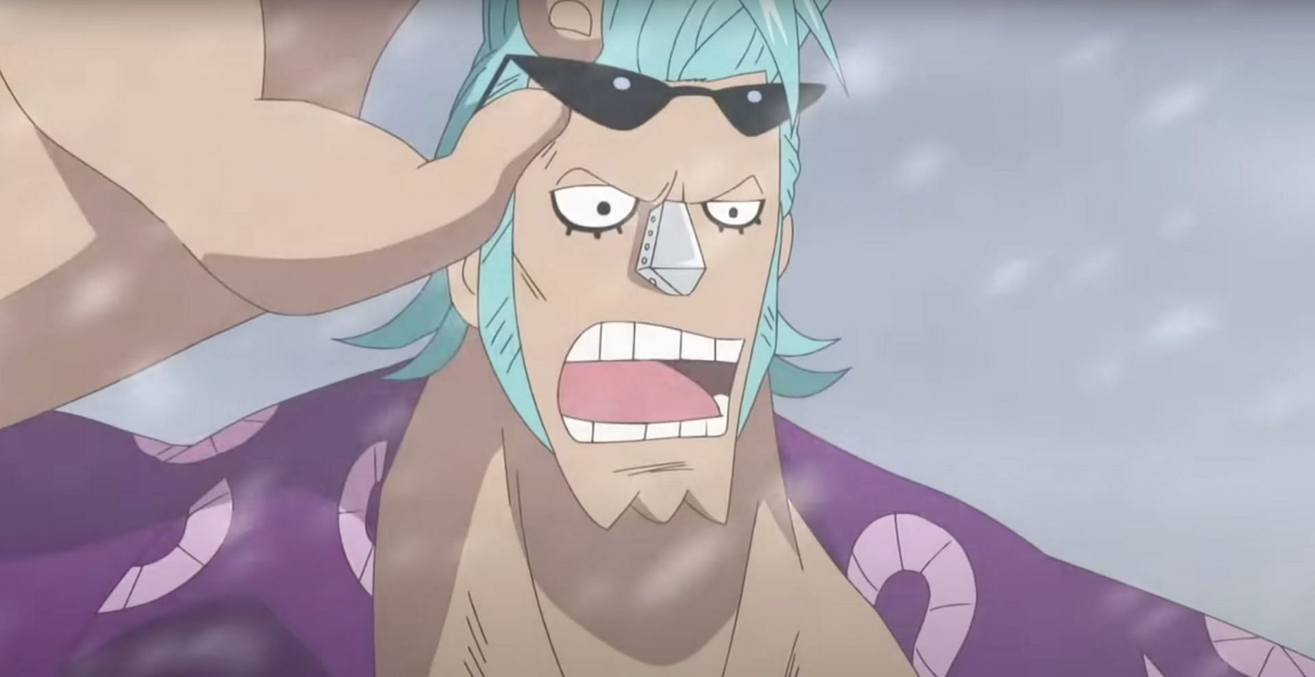 Franky as seen in anime (Image via Toei Animation)