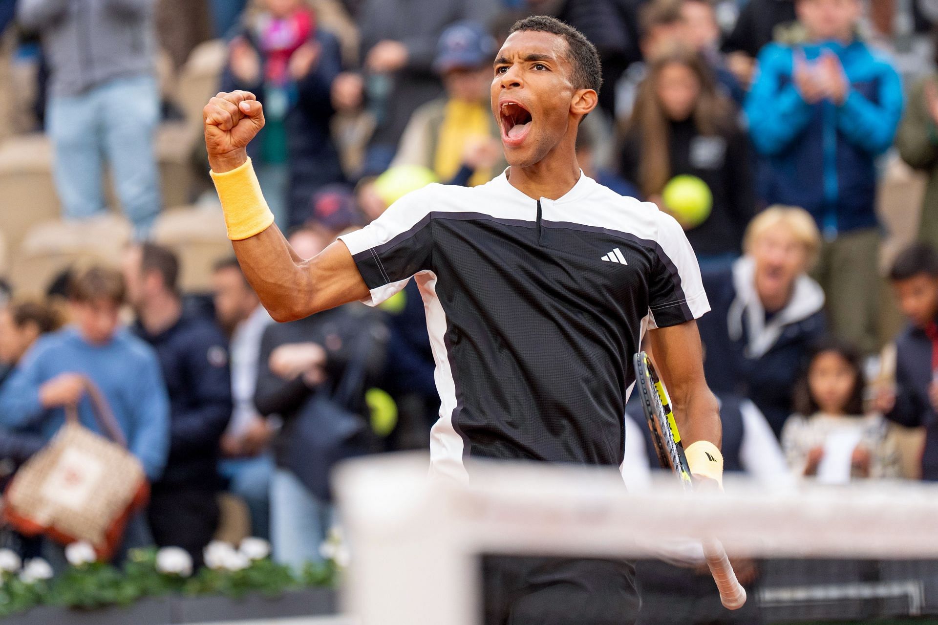 Felix Auger-Aliassime at the 2024 French Open (Source: Getty)