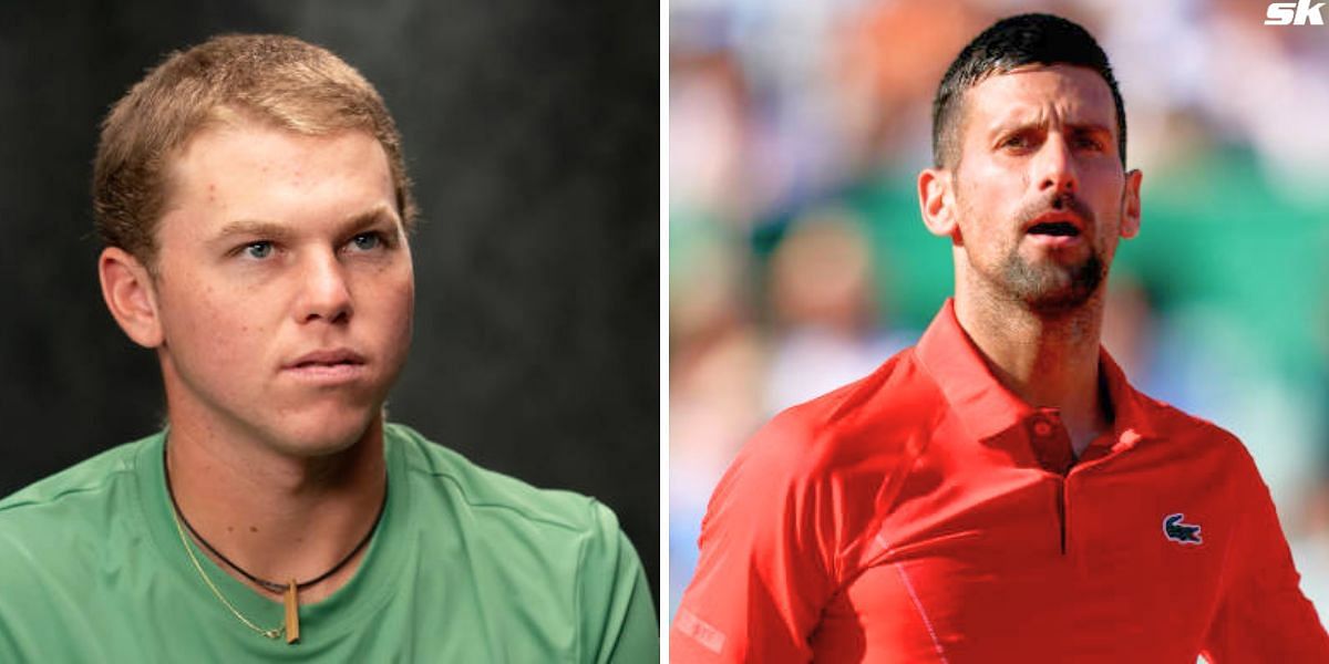 Alex Michelsen (L) and Novak Djokovic (R) [Image Source: Getty Images]