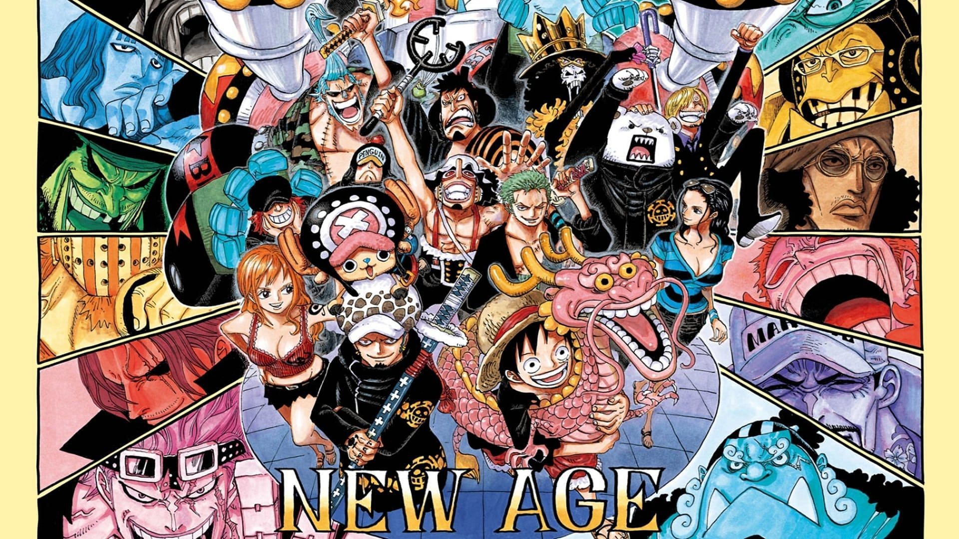 Chapter 693&#039;s color spread (Image via Shueisha)