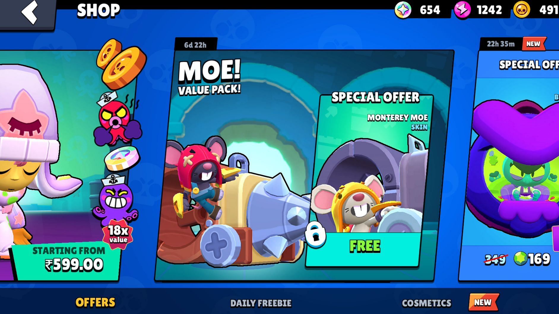 Brawl Stars Moe Value Pack: Cost and rewards explained