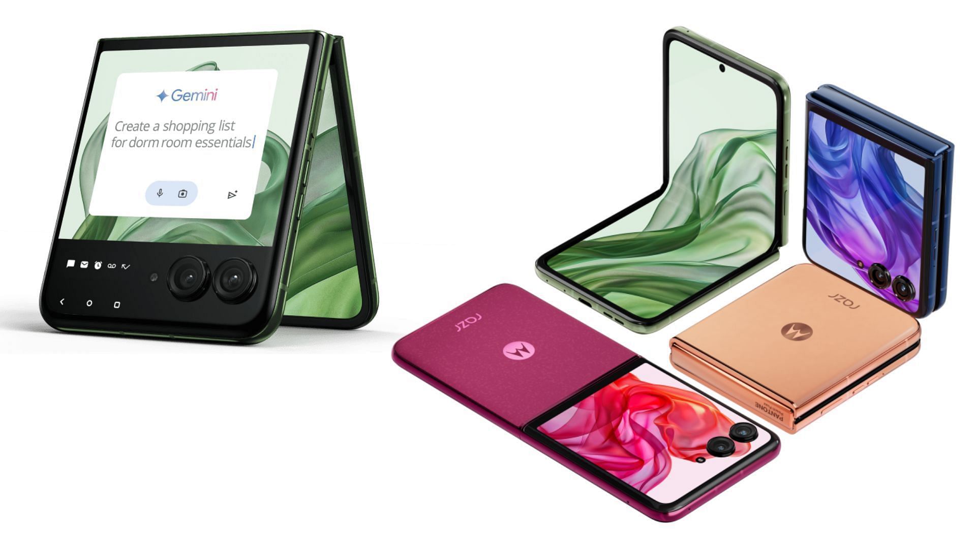 The Razr+ has many ways to view the screen (Image via Motorola)