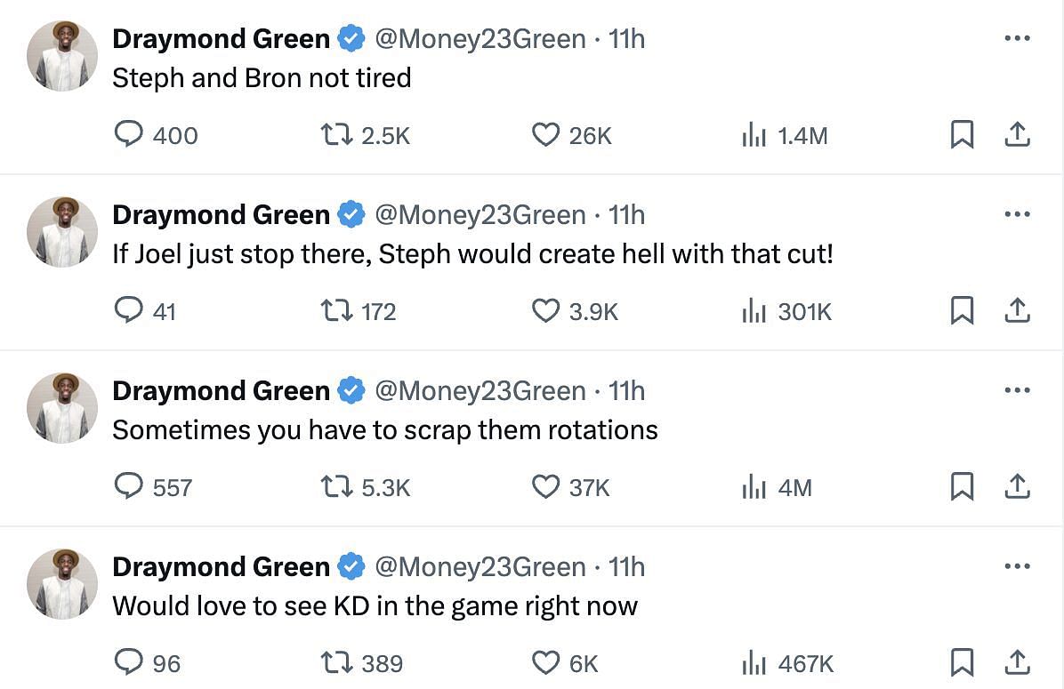 (Source - Draymond Green&#039;s Twitter)