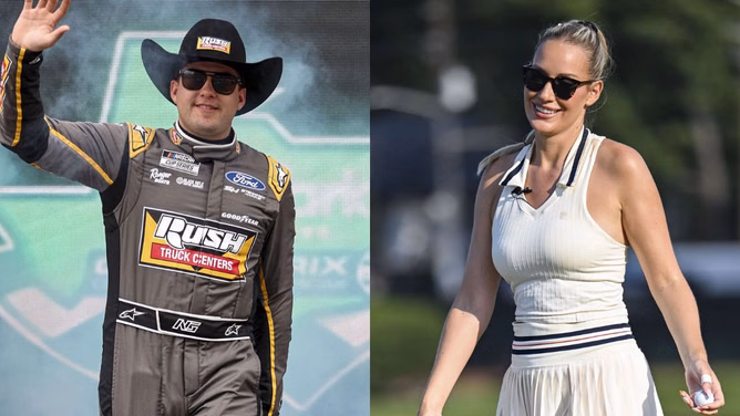 "I think we got to loosen up the buttons" - Noah Gragson joins golf star Paige Spiranac for an Instagram glam makeover