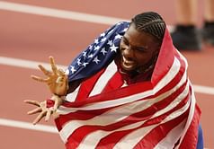 Noah Lyles' Kamehameha celebration has Dragon Ball fans and Toei Animation congratulating his Paris Olympics 2024 victory