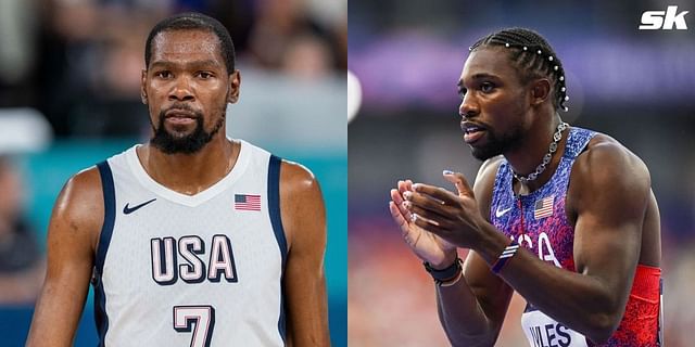 Kevin Durant pans Noah Lyles after finishing third in the 200m at Paris Olympics. (Image by Getty)