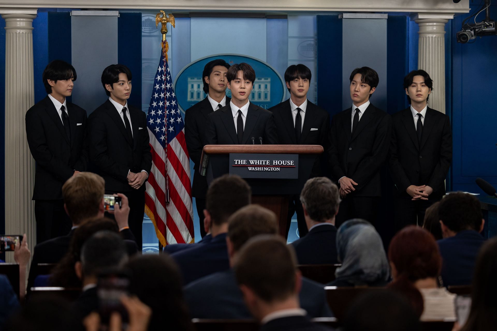 White House Press Briefing with BTS - Source: Getty