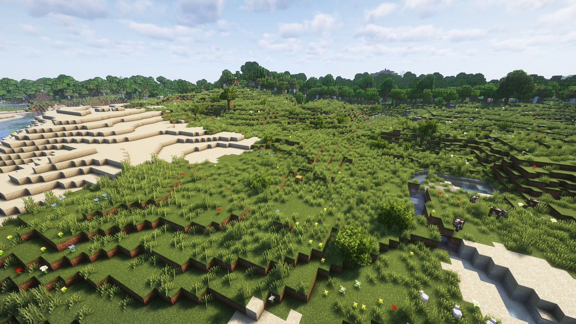 A relatively flat and open area would be perfect (Image via Mojang)