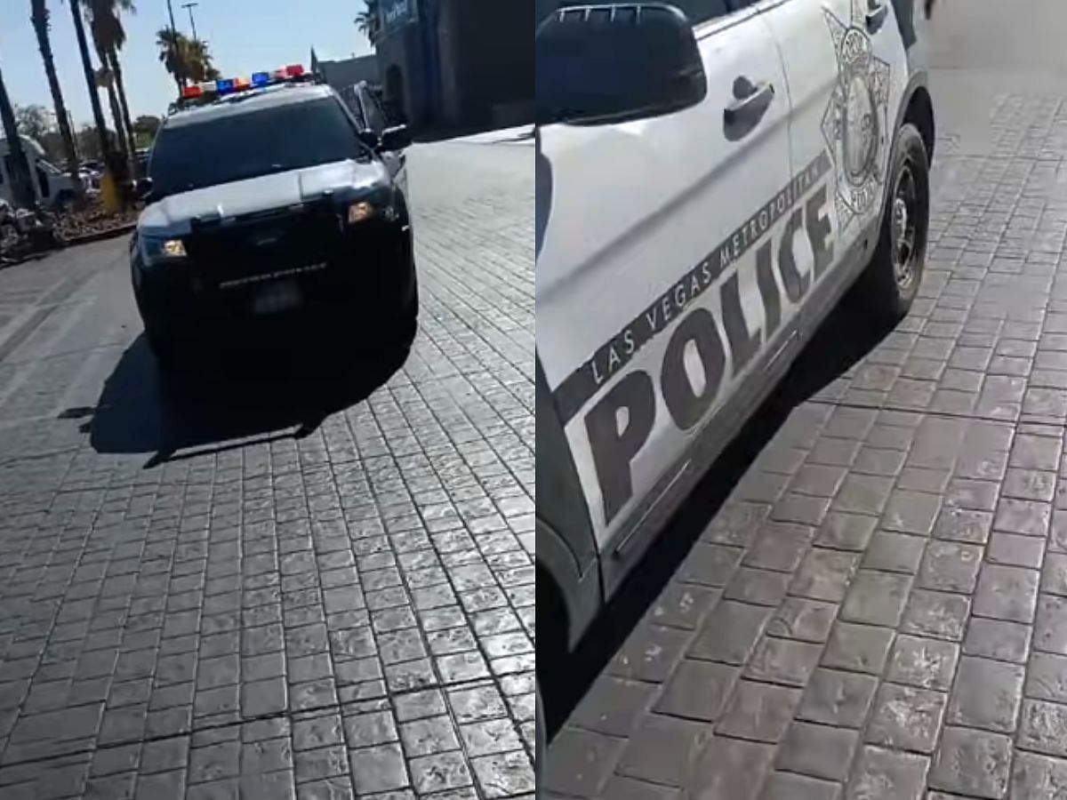 Las Vegas police arrived to apprehend the YouTuber (Image via YouTube/The Wiley Show)