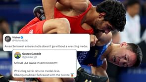 "Wrestling never returns medal-less": Fans hail Aman Sehrawat on bagging a bronze medal at Paris Olympics 2024