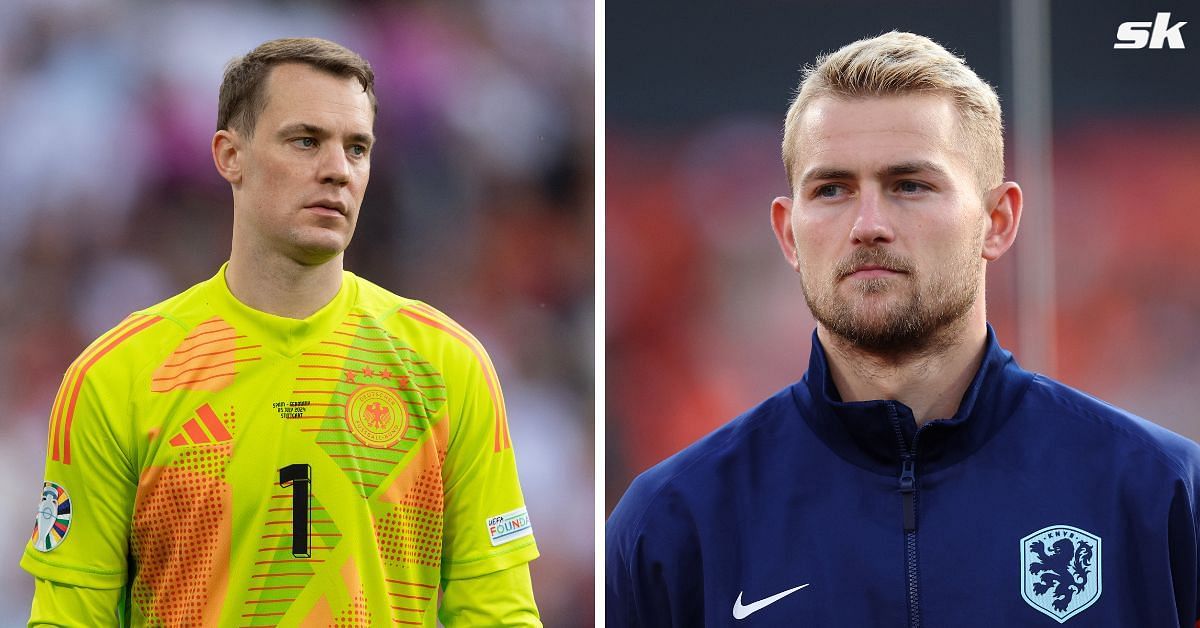 Manuel Neuer (left) and Matthijs de Ligt