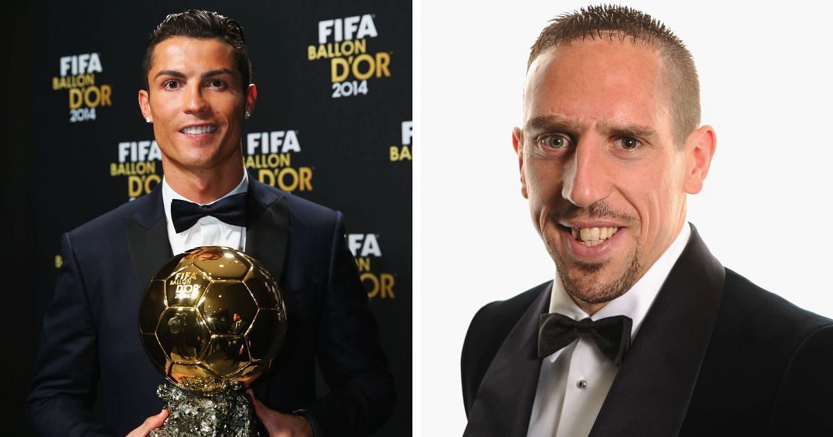 Cristiano Ronaldo and Franck Ribery (image via Getty)