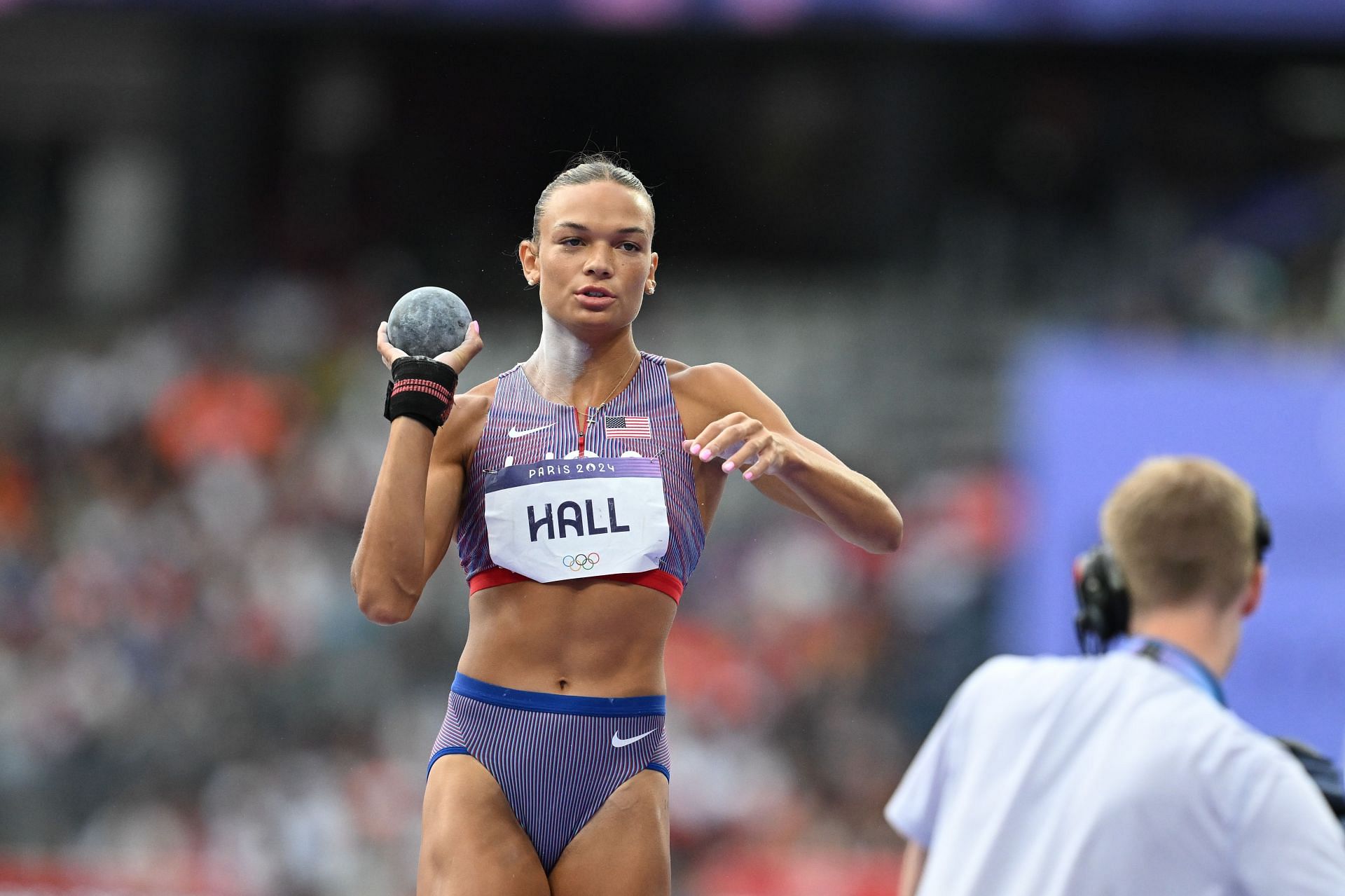 Anna Hall at the 2024 Paris Olympics - Getty Images