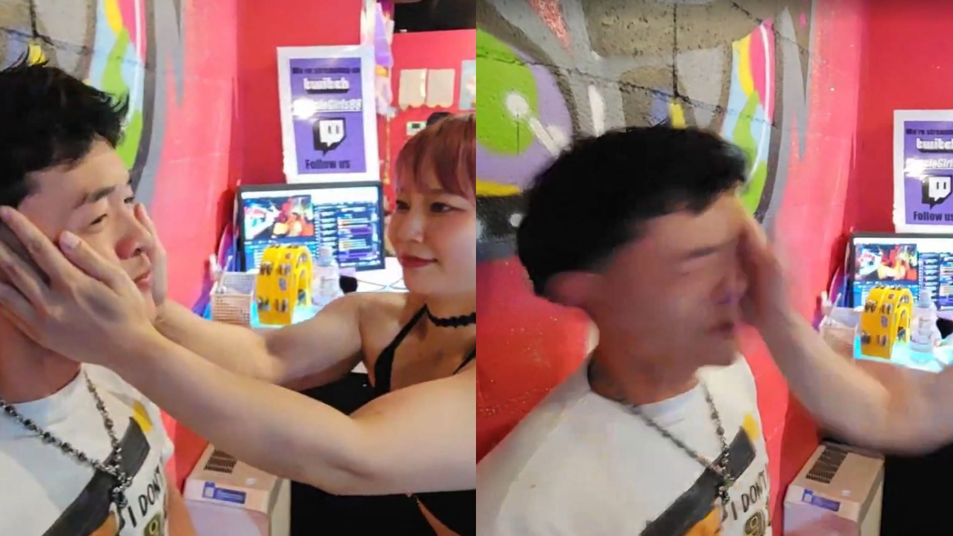 FaZe Jason was slapped by bartenders during his visit to the Japanese Muscle Girls bar (Image via jasontheween/Twitch)