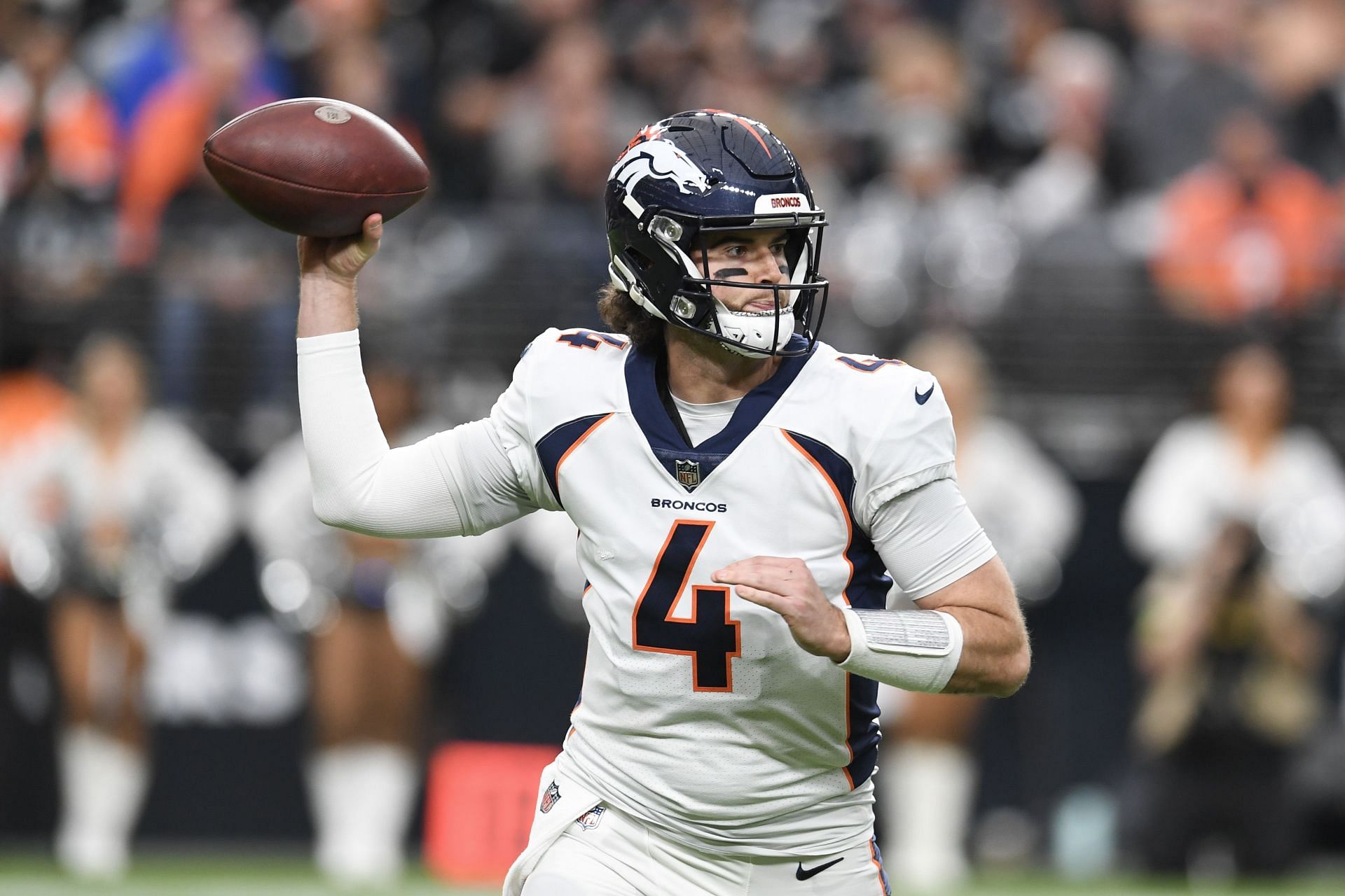 Bo Nix during Denver Broncos v Las Vegas Raiders - Source: Getty