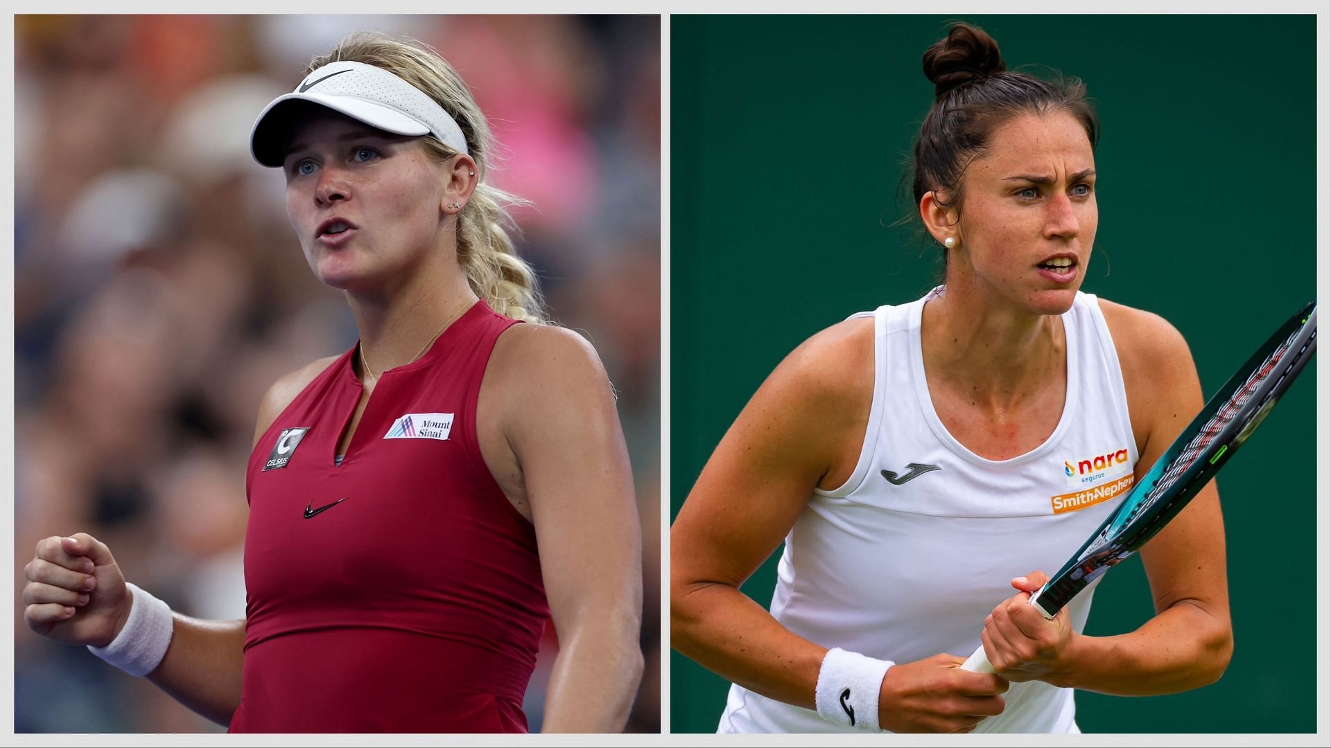 Peyton Stearns (L) vs Sara Sorribes Tormo (R) preview, (Source: Getty Images)