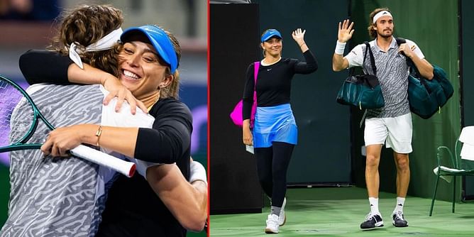 WATCH: Stefanos Tsitsipas & girlfriend Paula Badosa adorably hold hands while spending quality time together in the gym at Cincinnati Open 2024