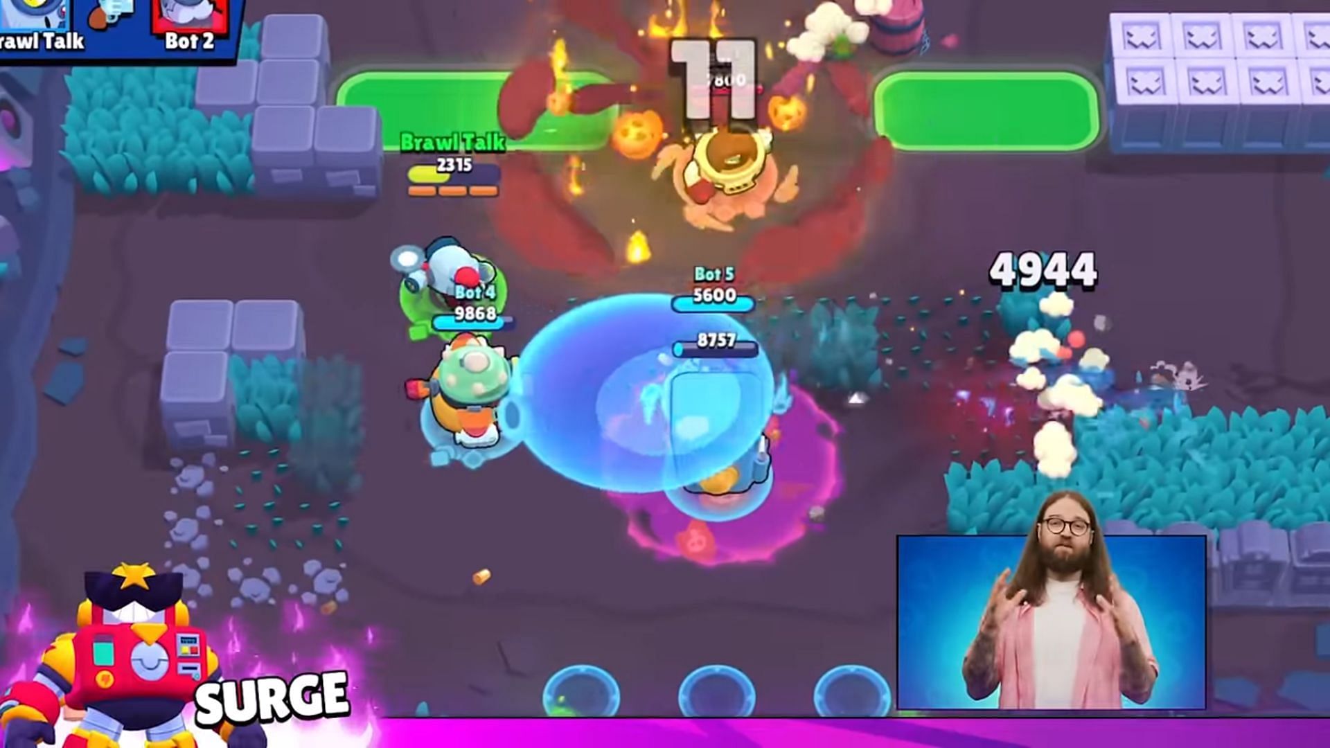 Surge using his Hypercharge (image via Supercell)