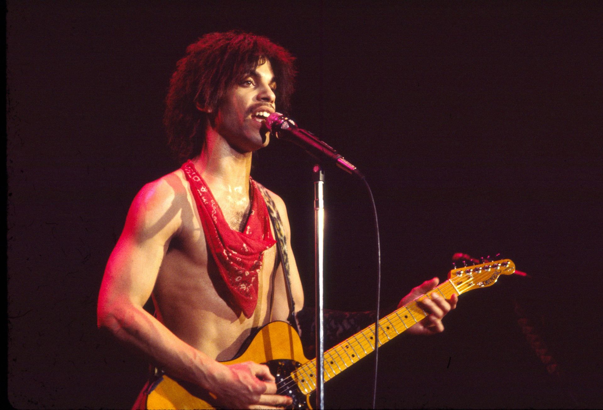 Prince performing at The Ritz in 1981, (Photo by Gary Gershoff/Getty Images)