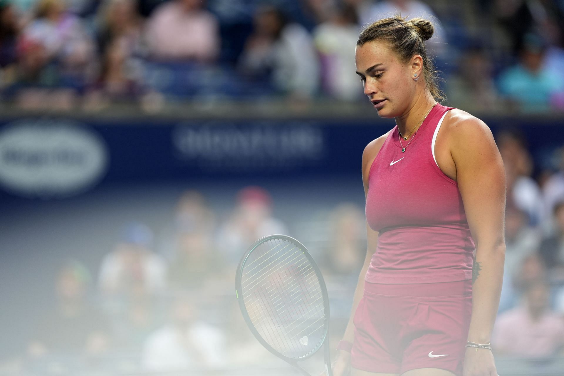 Aryna Sabalenka ended her three-match losing streak against Iga Swiatek in the semifinal (Source: Getty)