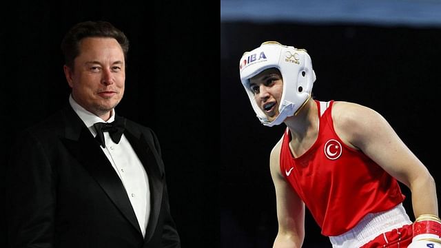 Elon Musk and Angela Carini (Image via: Getty Images)