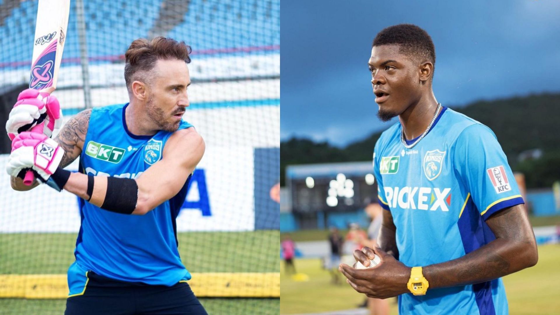 Faf du Plessis &amp; Alzarri Joseph 