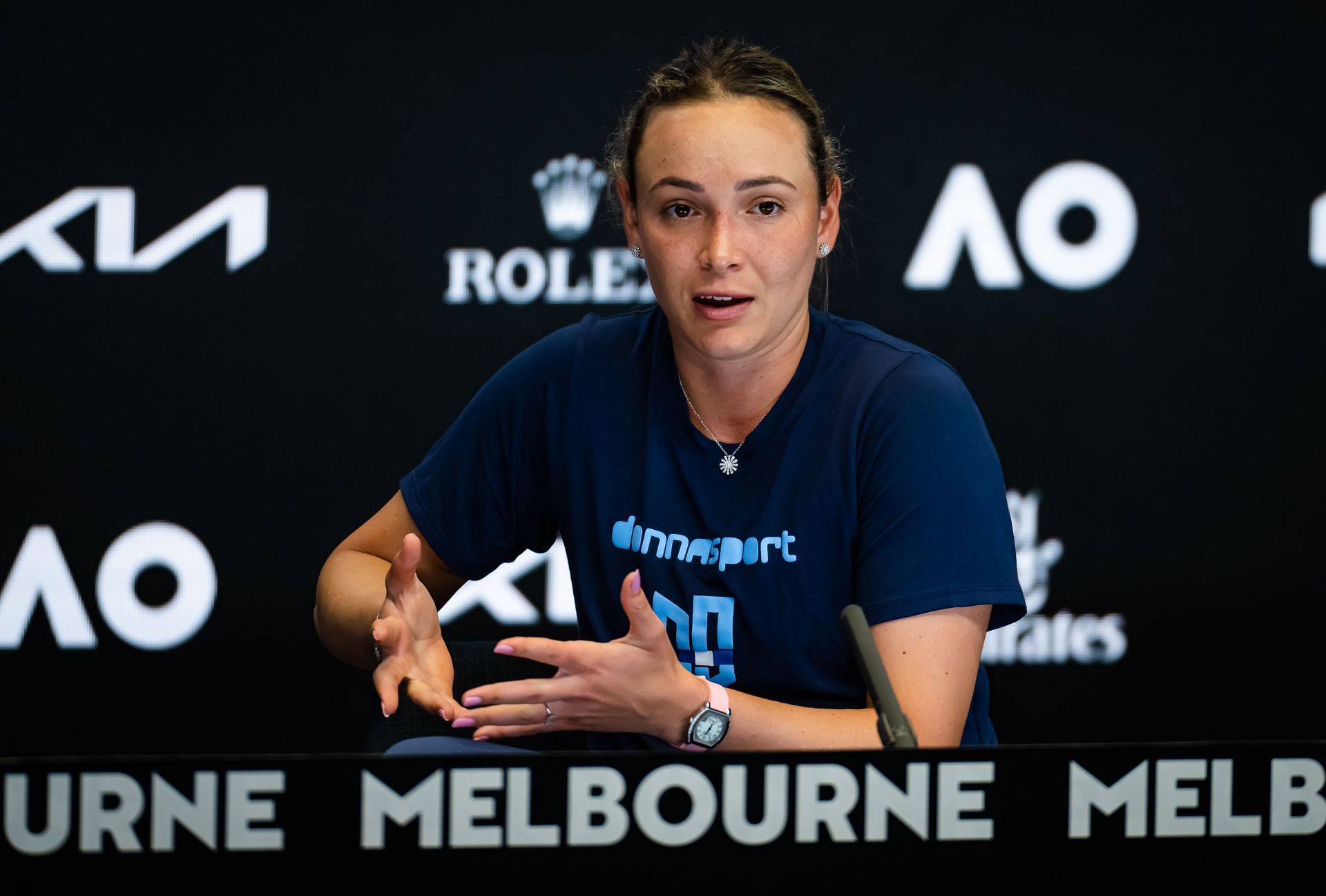 Donna Vekic at the 2023 Australian Open (Source: Getty)