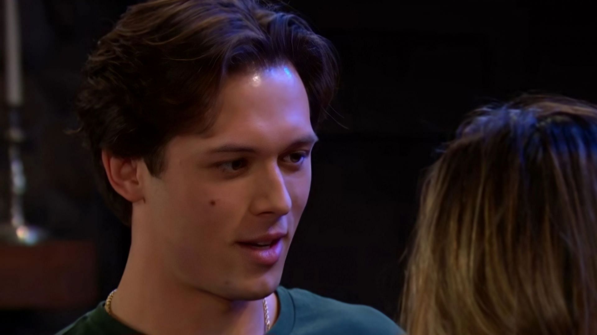 Leo Howard as Tate Black in a still from Days of Our Lives