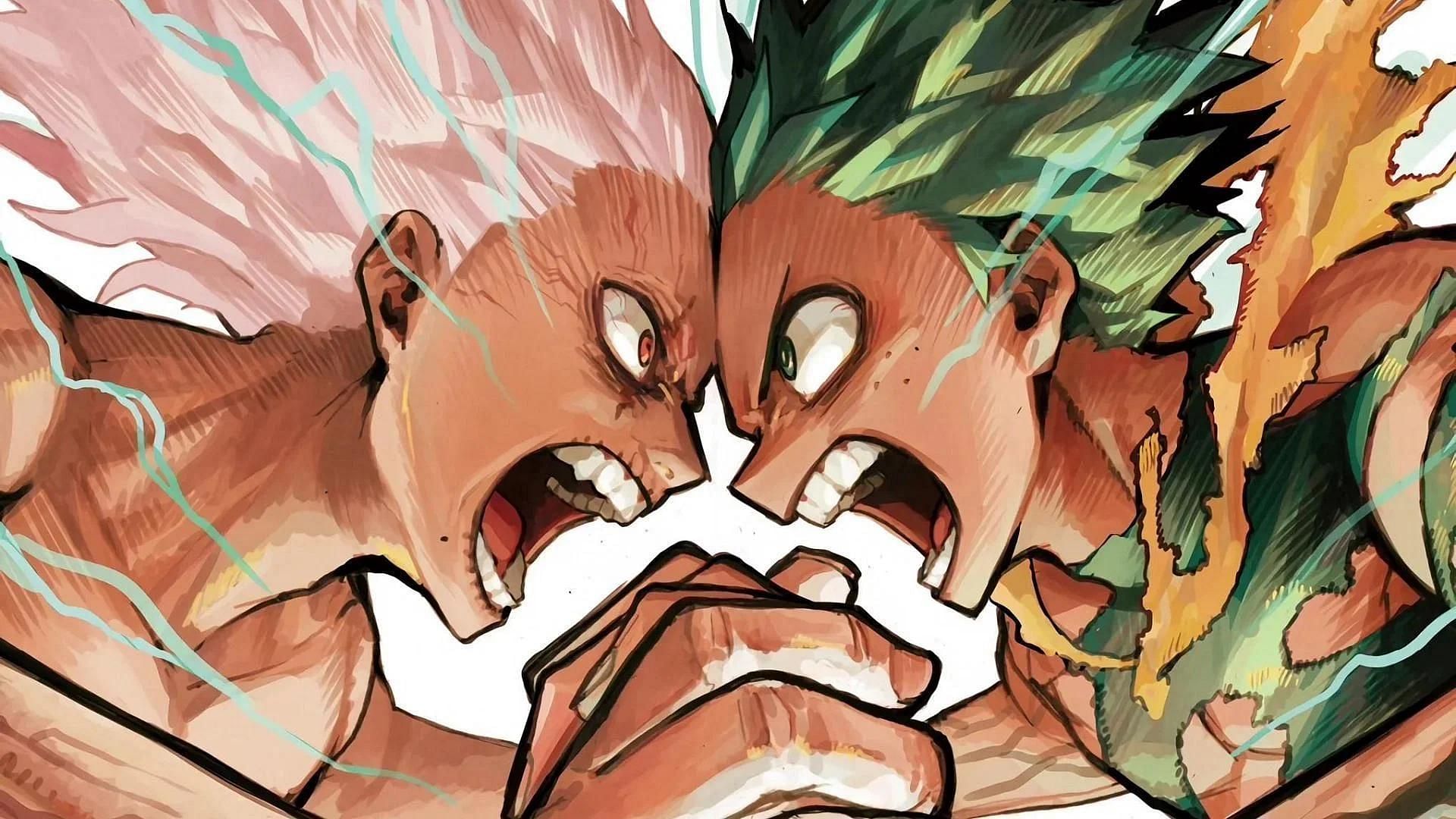 Deku and Shigaraki as shown in the manga (Image via Shueisha)