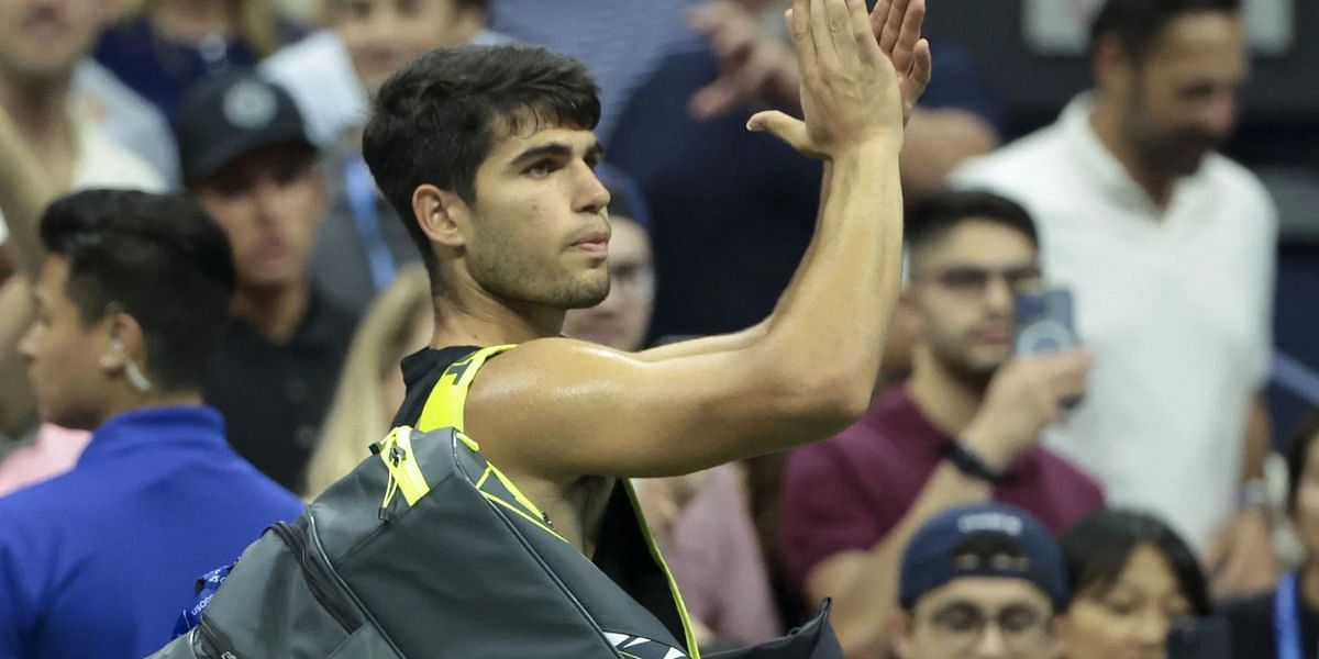 Carlos Alcaraz says &quot;tight&quot; schedule may have contributed to US Open 2r loss (Image: GETTY)