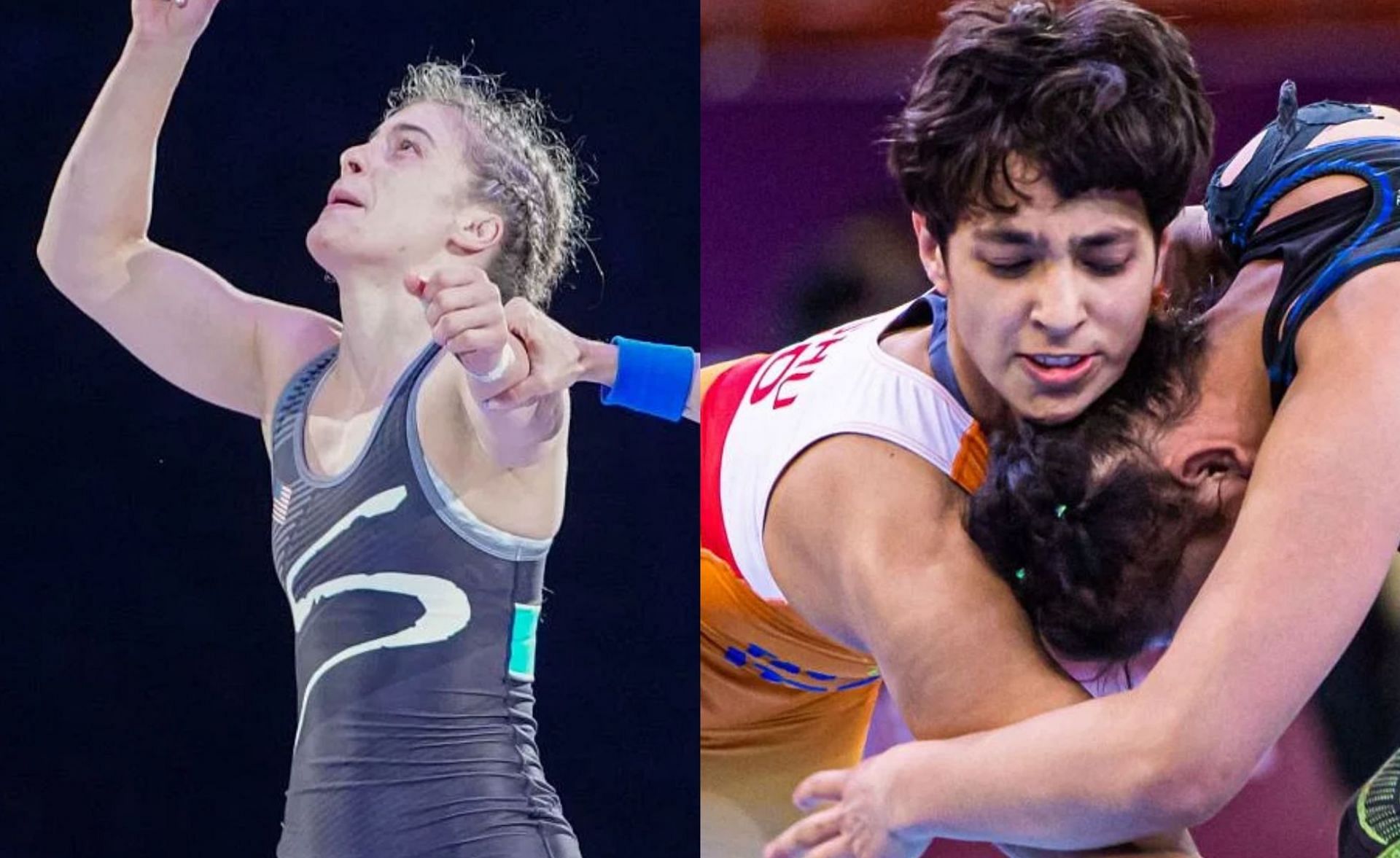 Helen will cross swords with Anshu in Paris 2024 Round of 16. (Images via Getty)