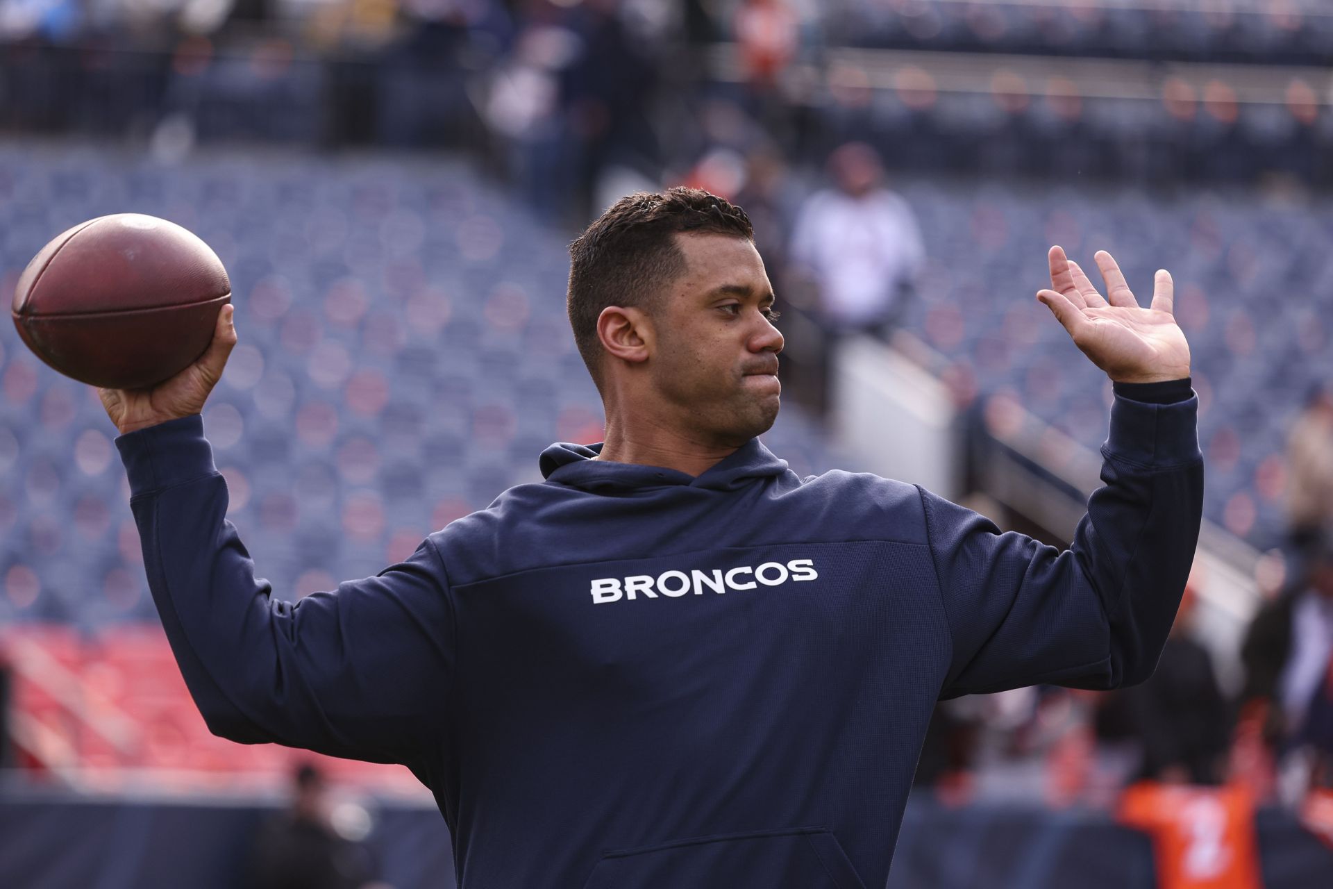 Russell Wilson at Los Angeles Chargers v Denver Broncos - Source: Getty