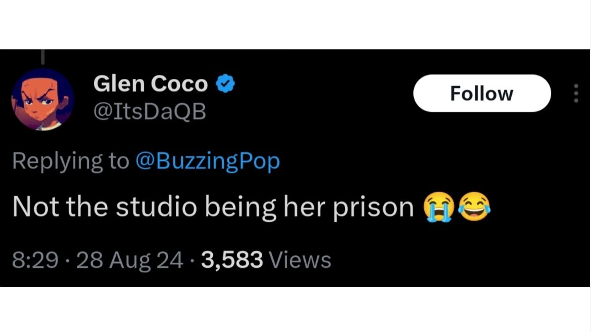 A user reacted to Cardi B&#039;s story, (Photo via @ItsDaQB/X)