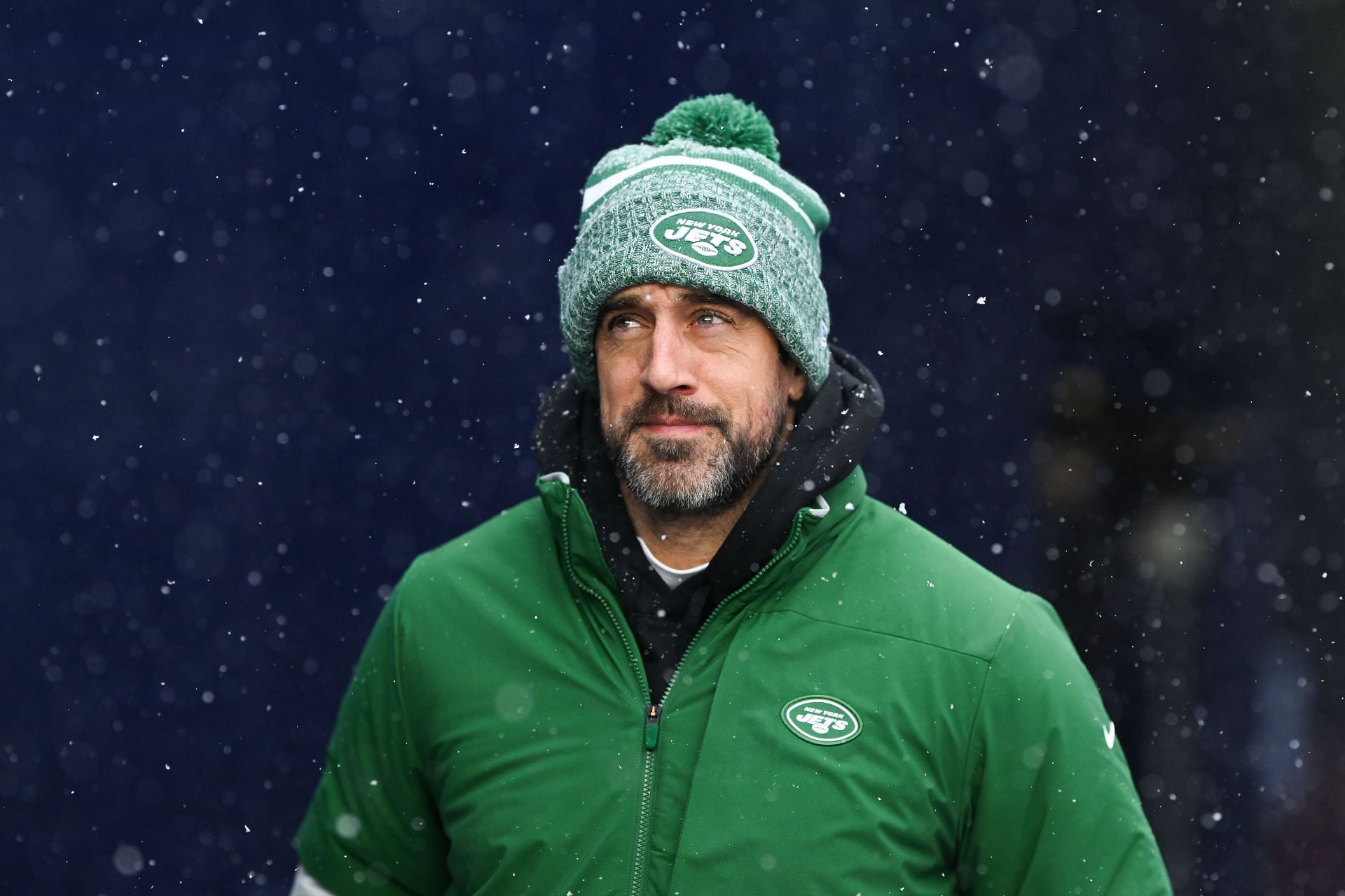 Aaron Rodgers at New York Jets v New England Patriots - Source: Getty