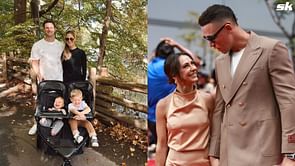Aaron Judge, wife Samantha & their furry friends join Gerrit Cole's sons for Paw Petrol episode screening at Yankee Stadium