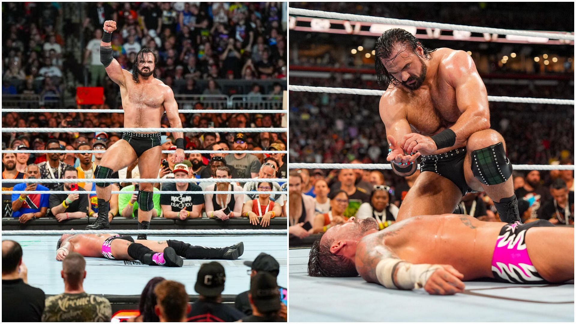 Drew McIntyre and CM Punk at SummerSlam 2024. [Photos via: WWE.com]