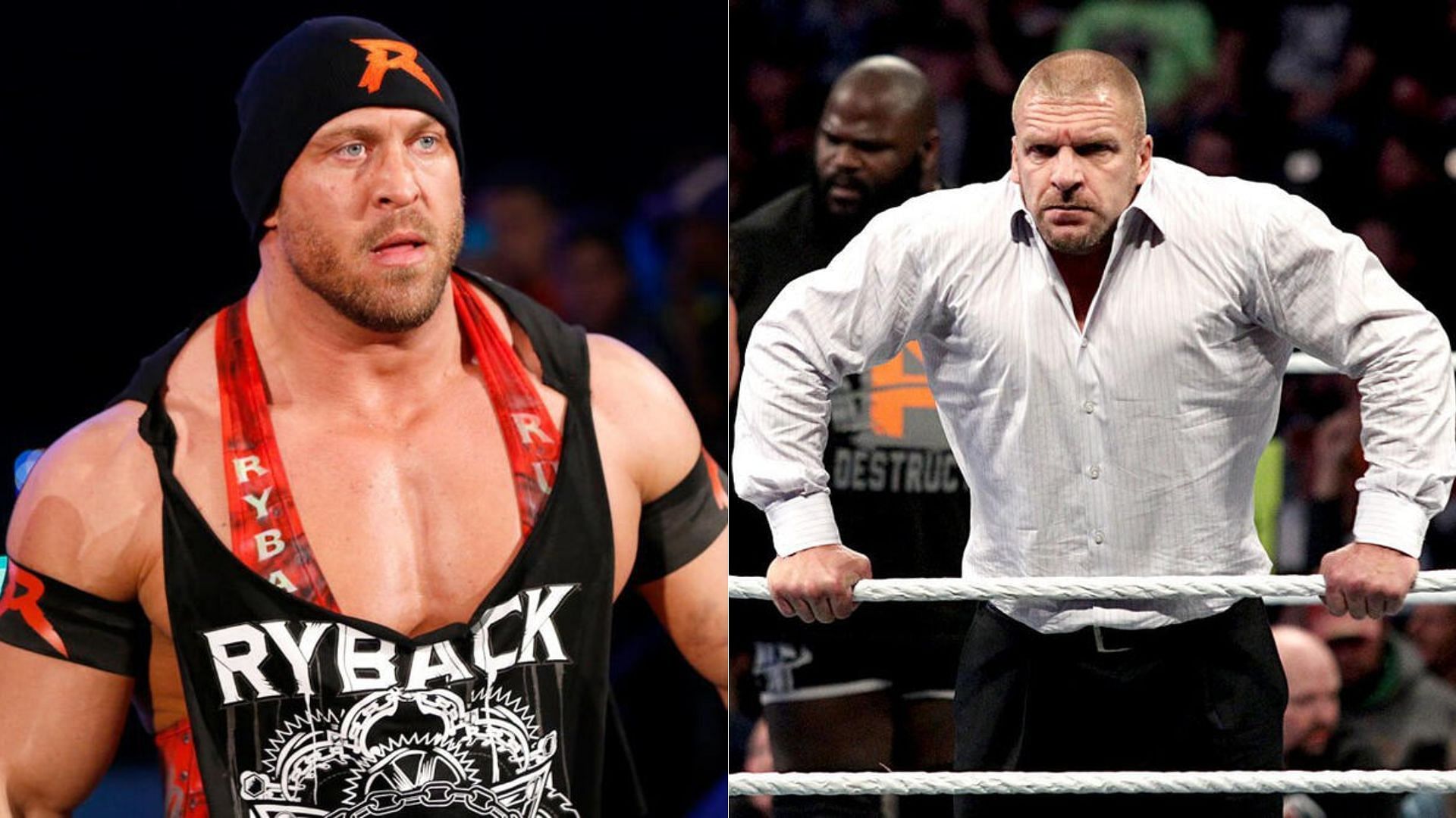 Ryback (left) and Triple H (right) [Image Credit: wwe.com]