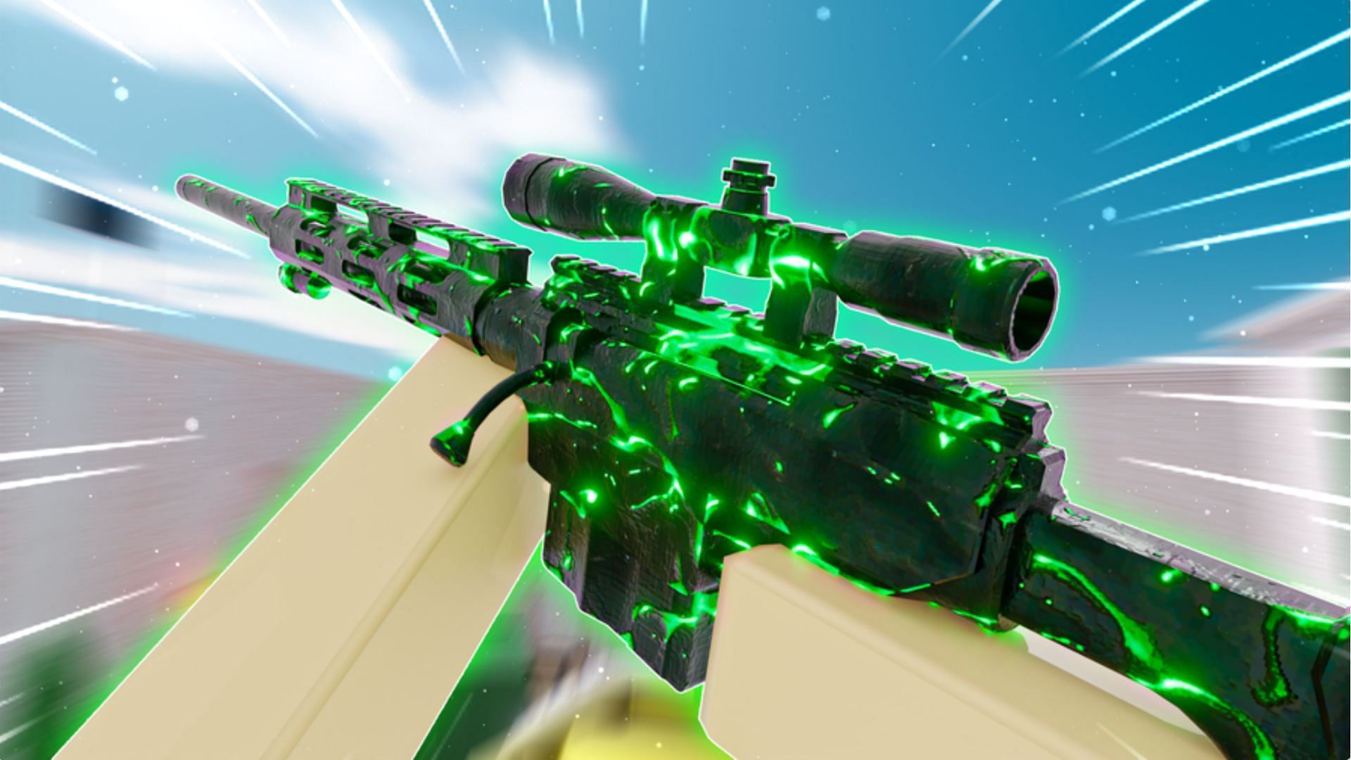 Experience first-person shooting in No Scope Arcade (Image via Roblox)